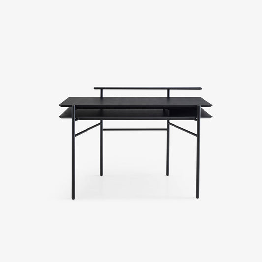 CLYDE - Steel and wood secretary desk.
