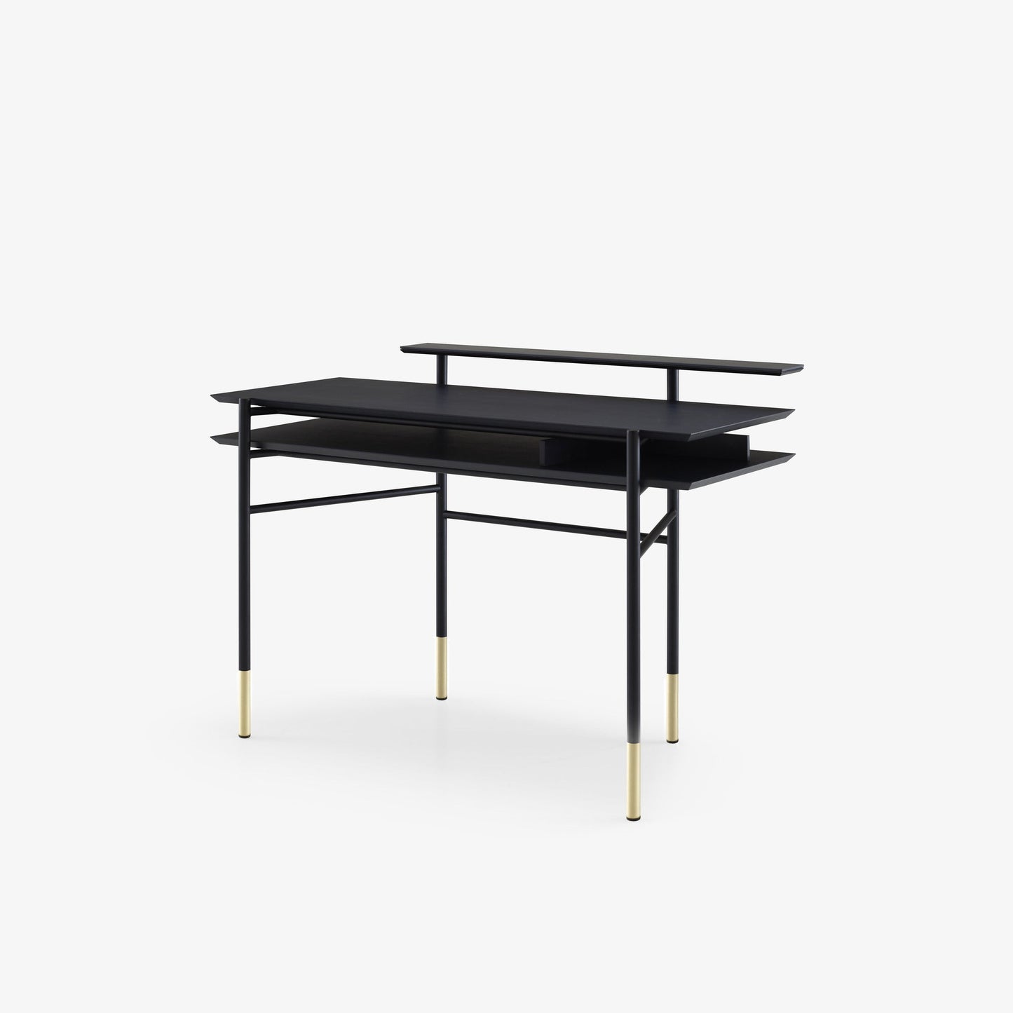 CLYDE - Steel and wood secretary desk.