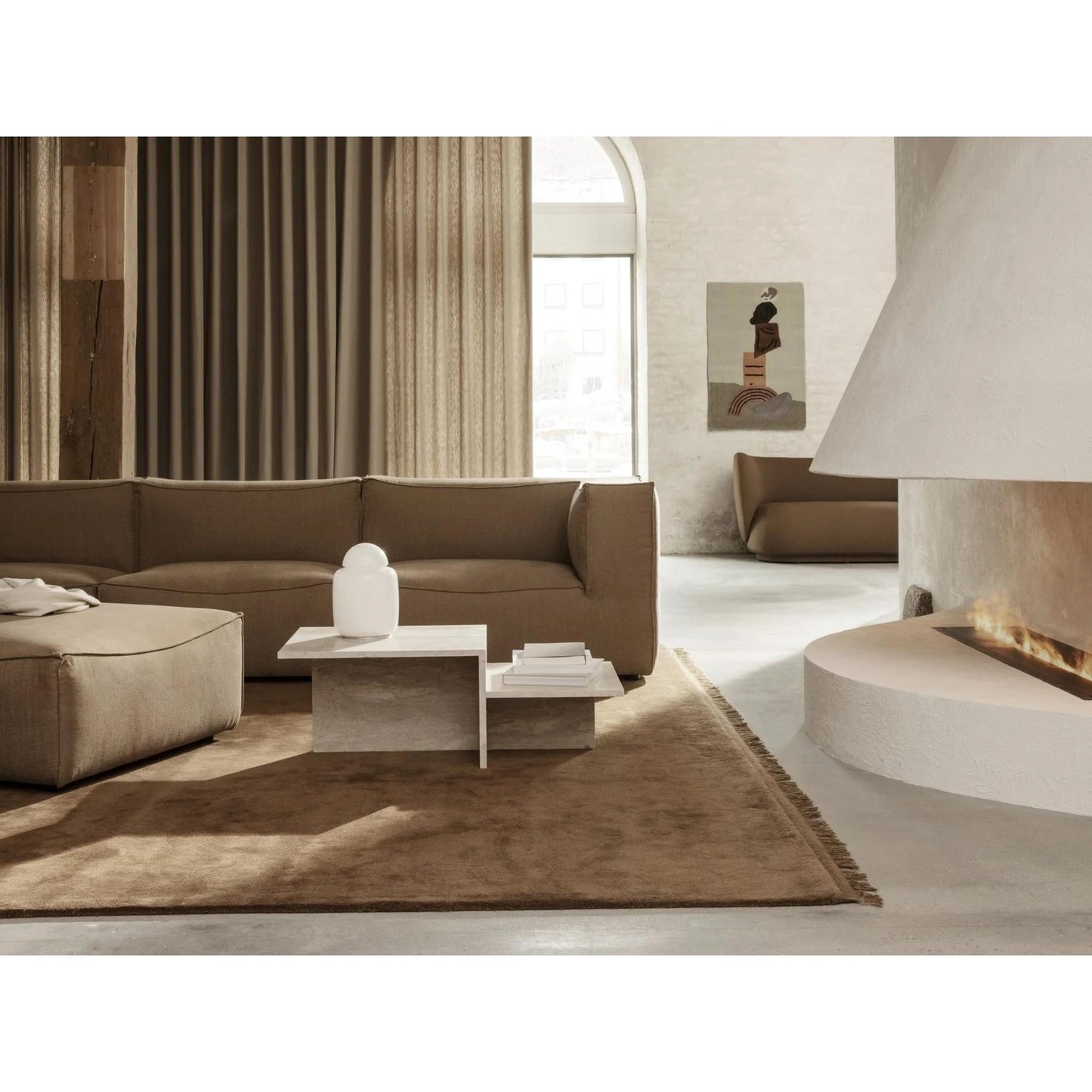 Ferm Living Distinct Coffee Table Travertine H35