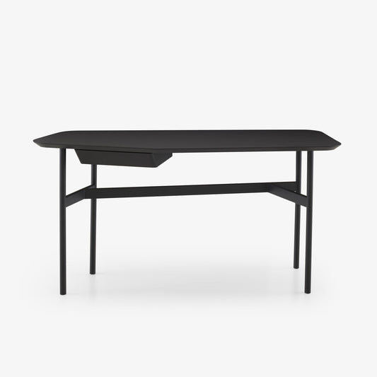 BRIORD - Rectangular wooden writing desk with drawers.