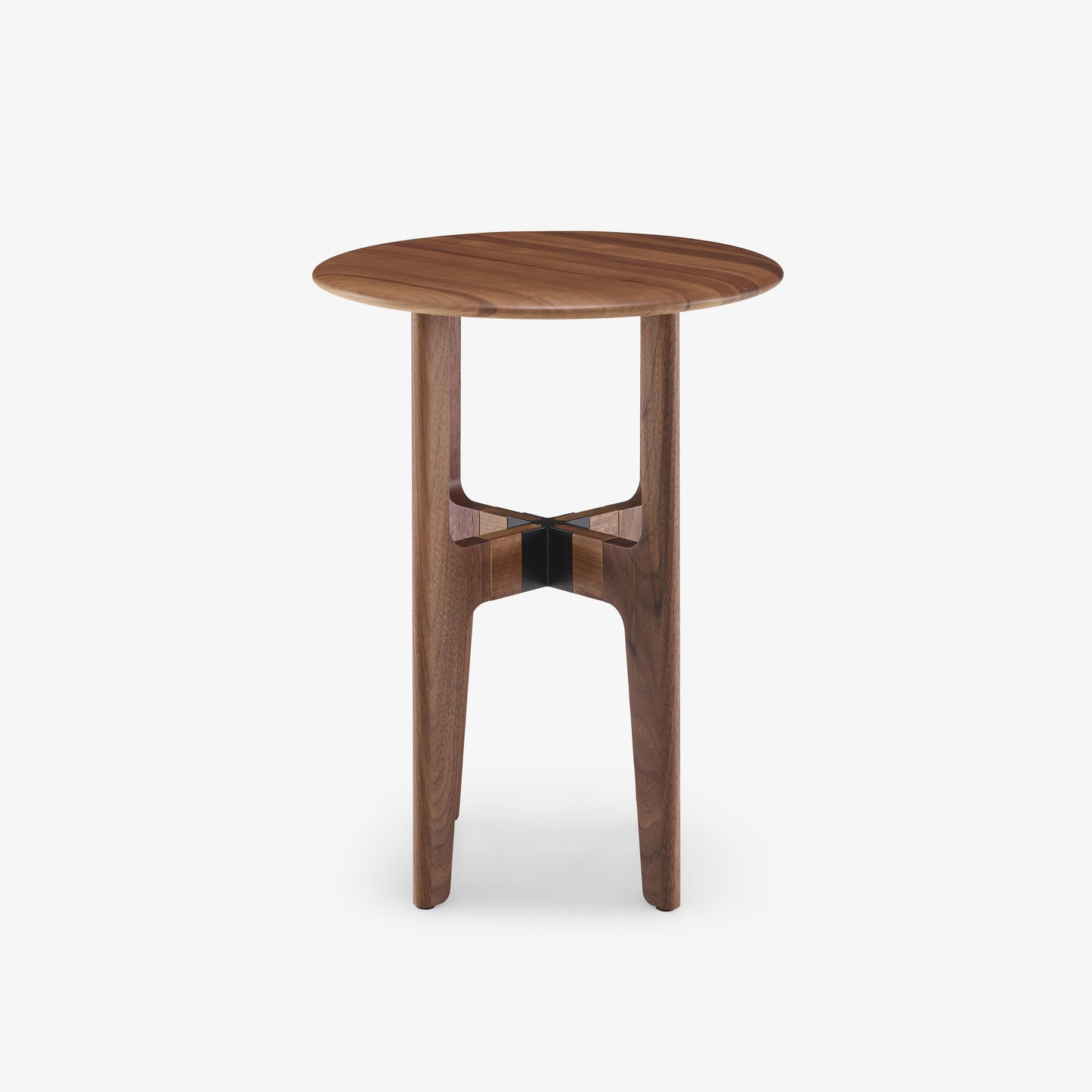 NODUM - Round solid wood coffee table.