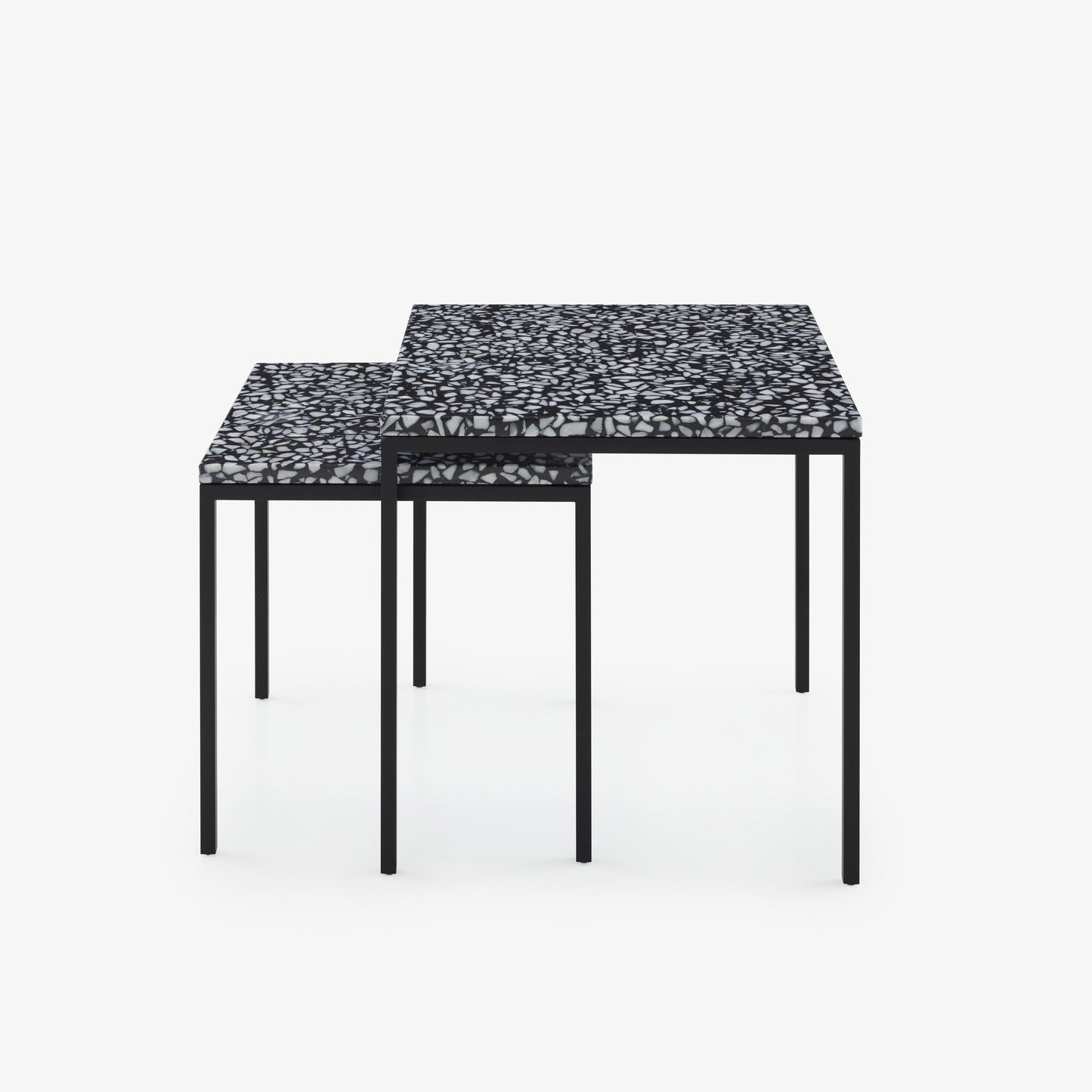 AMADORA - Square marble coffee table.