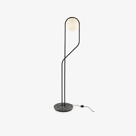 ASTRÉE - Metal floor lamp with marble base.