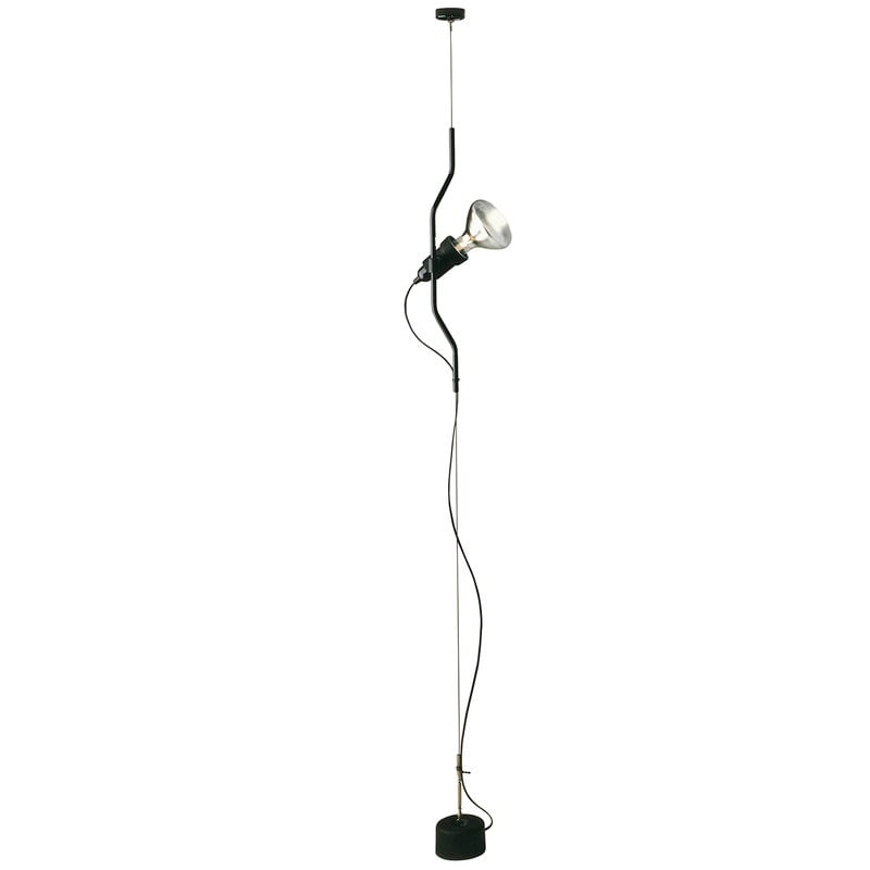 Parentesi floor lamp by Flos #black, dimmable #