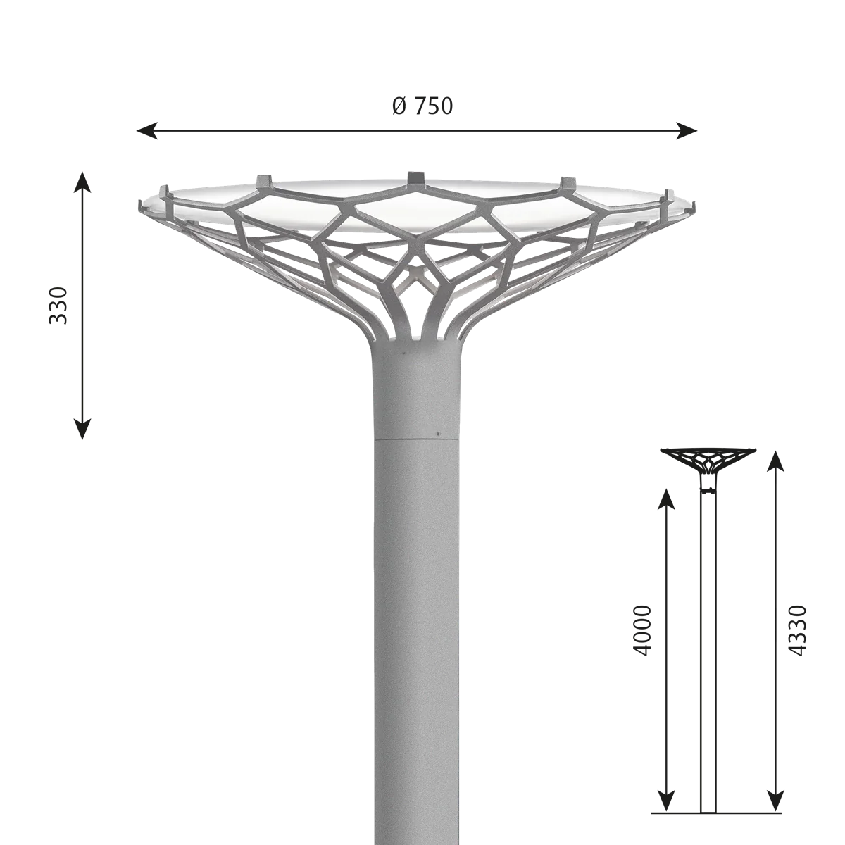 LP Nest Pole fixture Lamp.