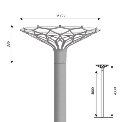 LP Nest Pole fixture Lamp.