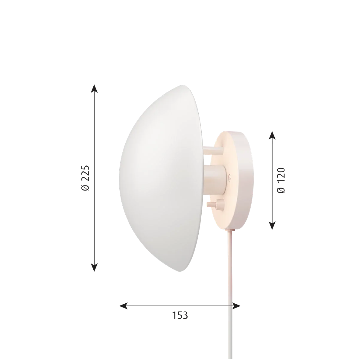 PH HAT Ø 225 Wall Lamp.