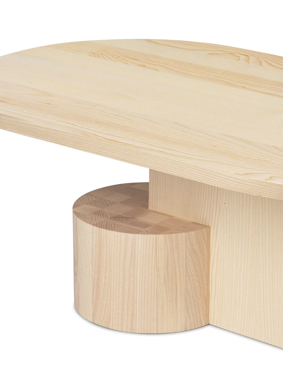 Insert coffee table, natural ash
