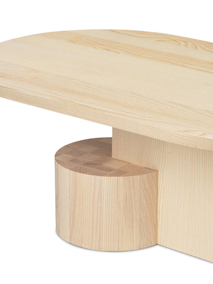Insert coffee table, natural ash