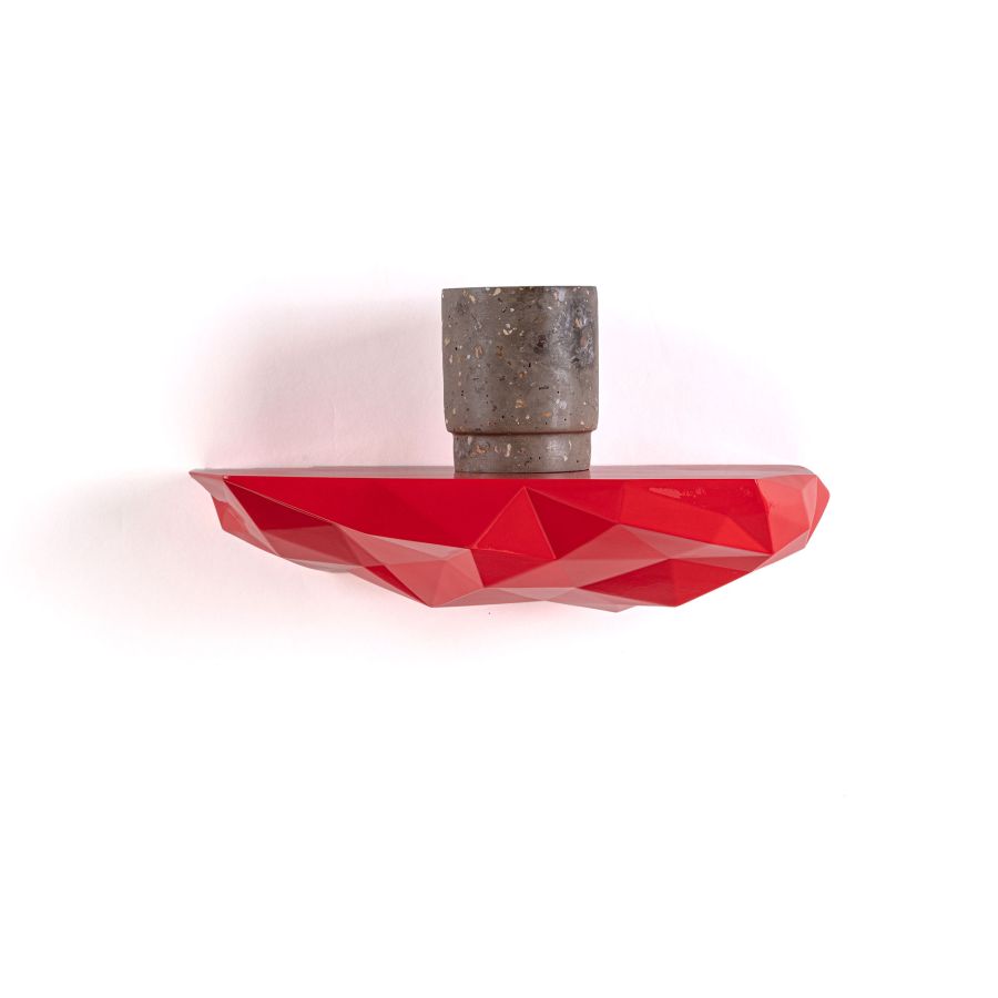 Resin Shelf Space Rocks Medium by Seletti #Red