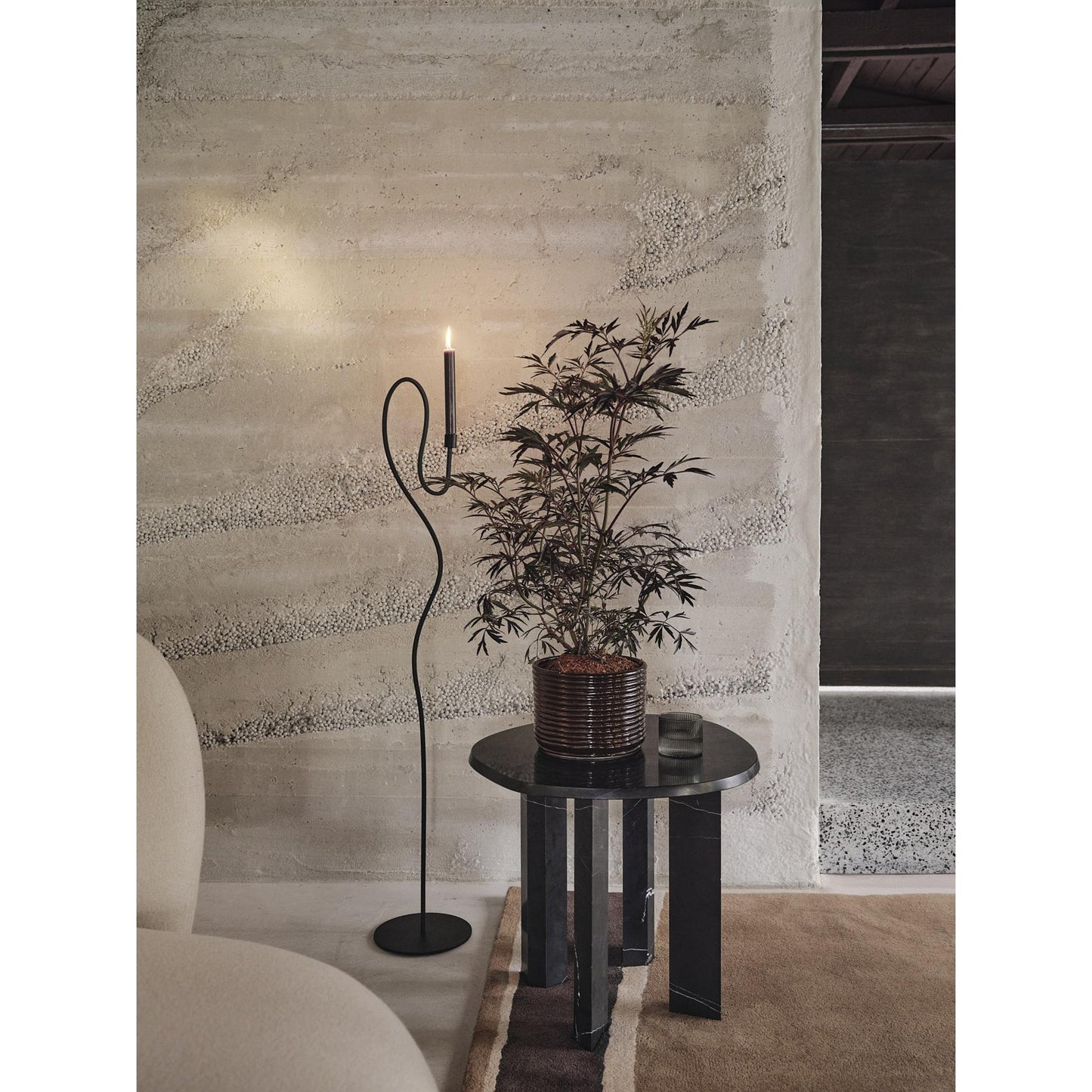 Ferm Living Valse Floor Lamp Holder Black