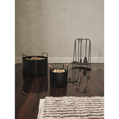 Ferm Living Port Firewood Basket Black