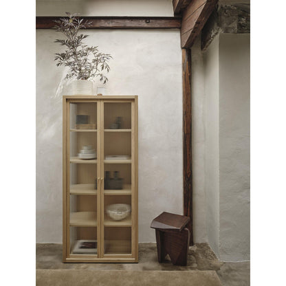 Ferm Living Silva Pedestal Dark Stained Mango Wood