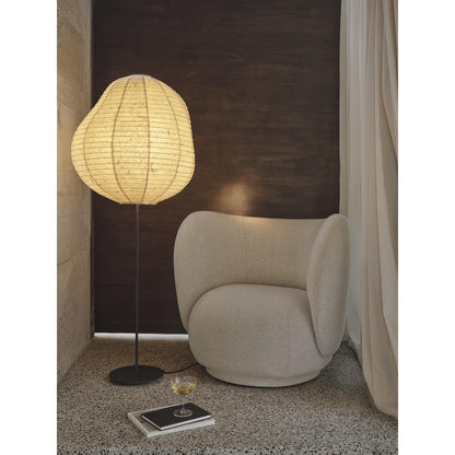 Ferm Living Kurbis Floor Lamp High Natural/ Black