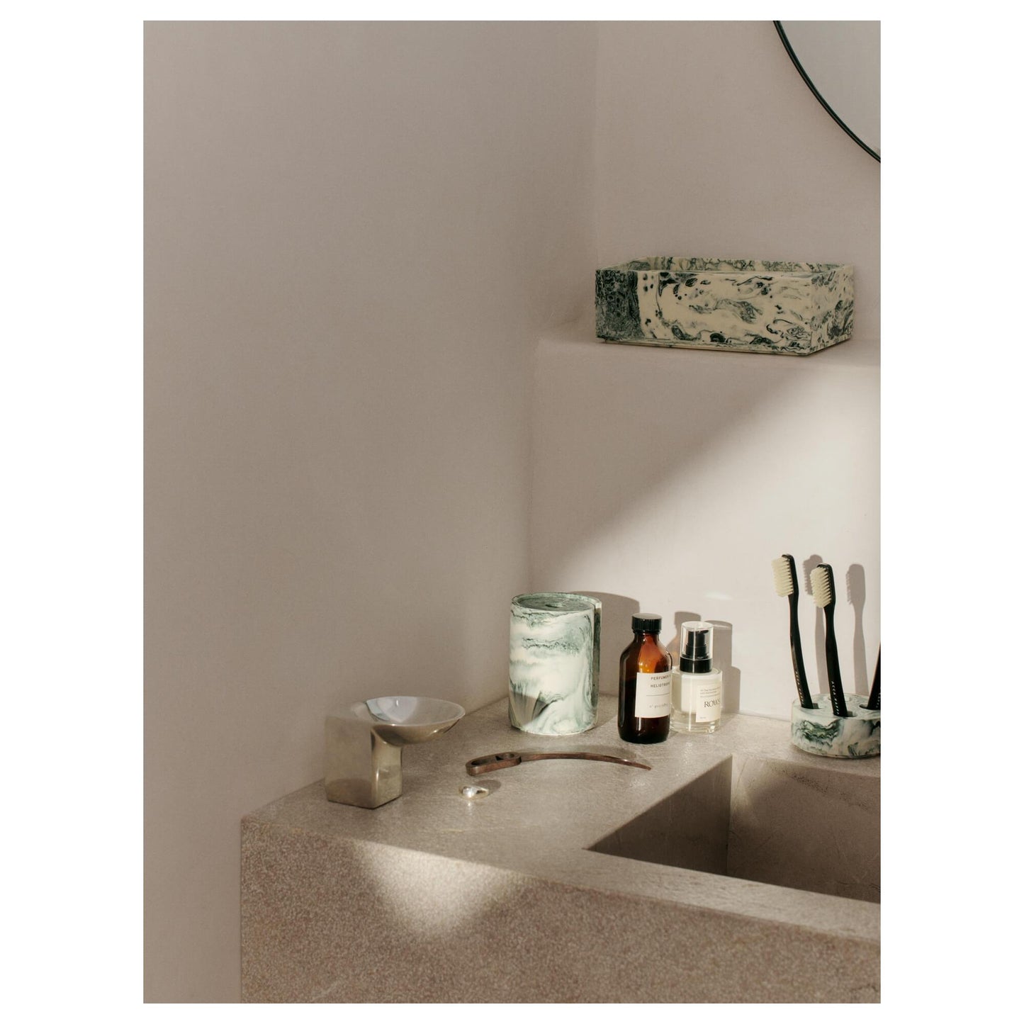 Ferm Living Mist Napkin Box Pearl