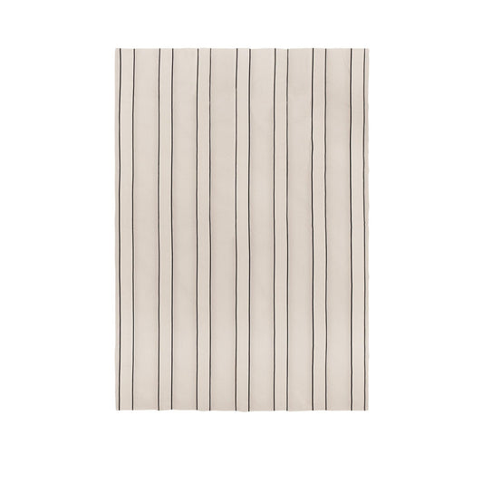 Ferm Living Twill Bedspread Single Off White/ Black