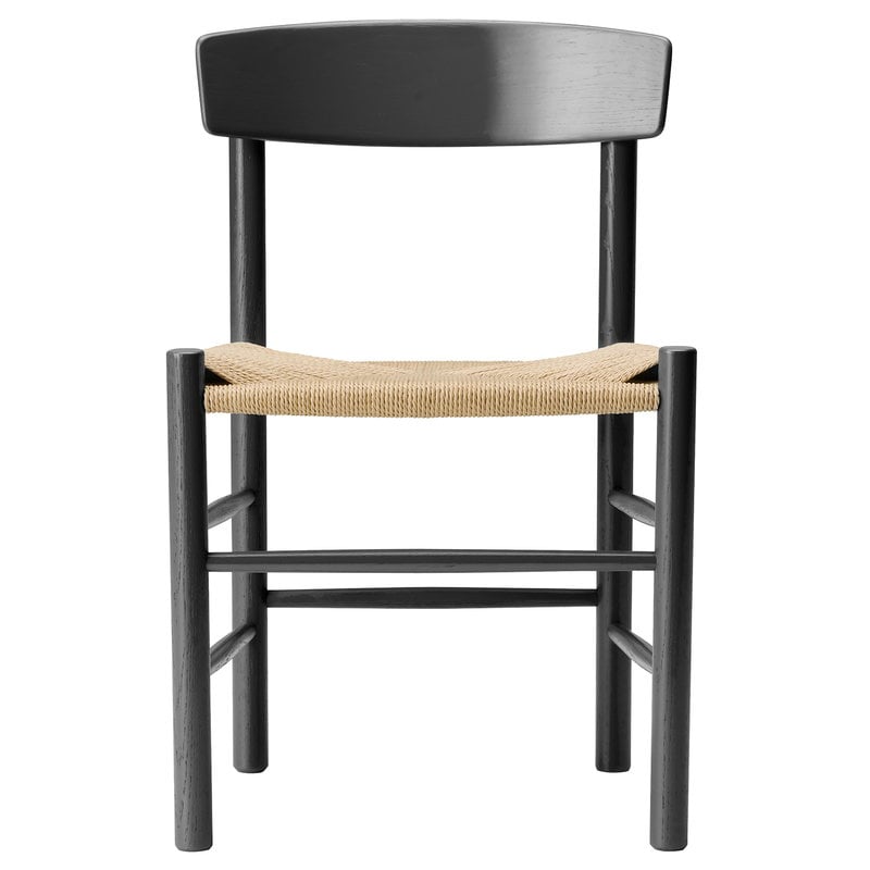 J39 Mogensen chair by Fredericia #black lacquered oak - paper cord #