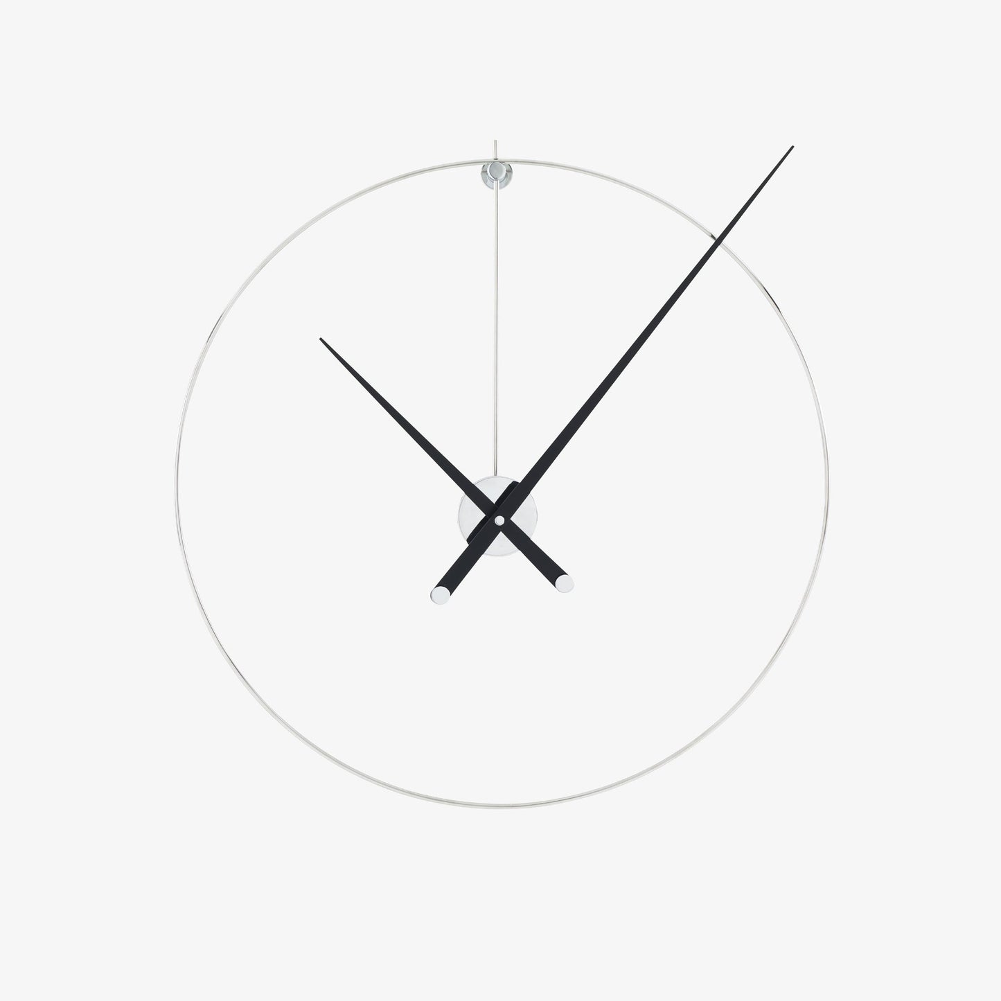 PIK - Wall-mounted brass clock.