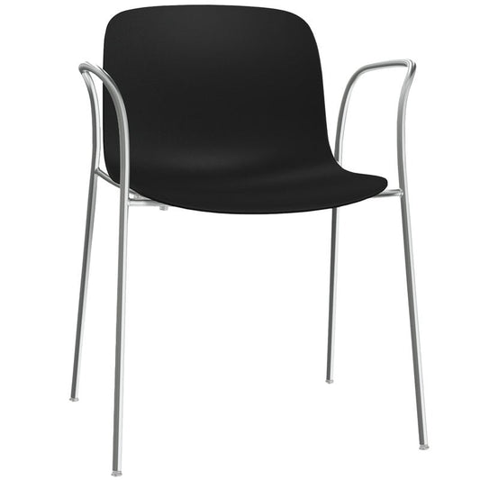 Troy chair with arms by Magis #black - chrome #