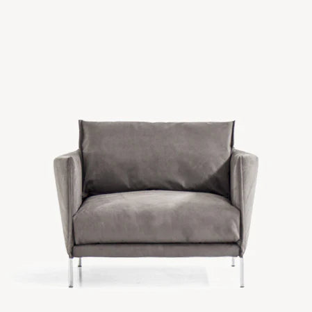 GENTRY - Fabric or leather armchair