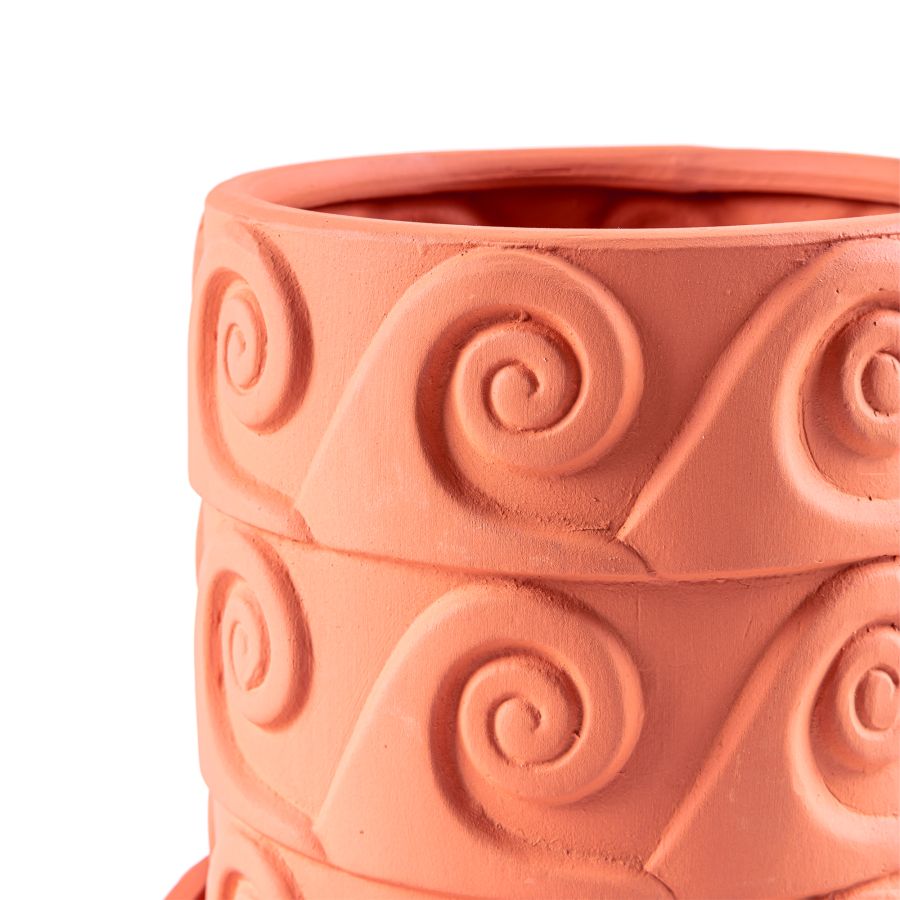 Terracotta vase Magna Graecia Onda by Seletti