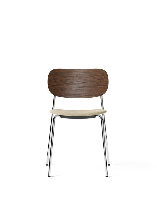 Co Dining Chair, Upholstered Seat, Chrome by Audo Copenhagen