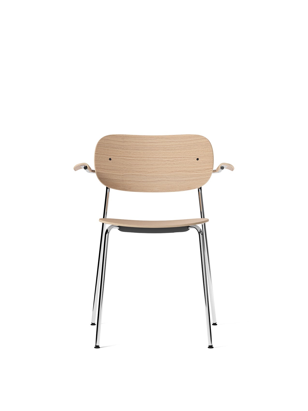 Co Dining Chair, With Armrest, Chrome by Audo Copenhagen