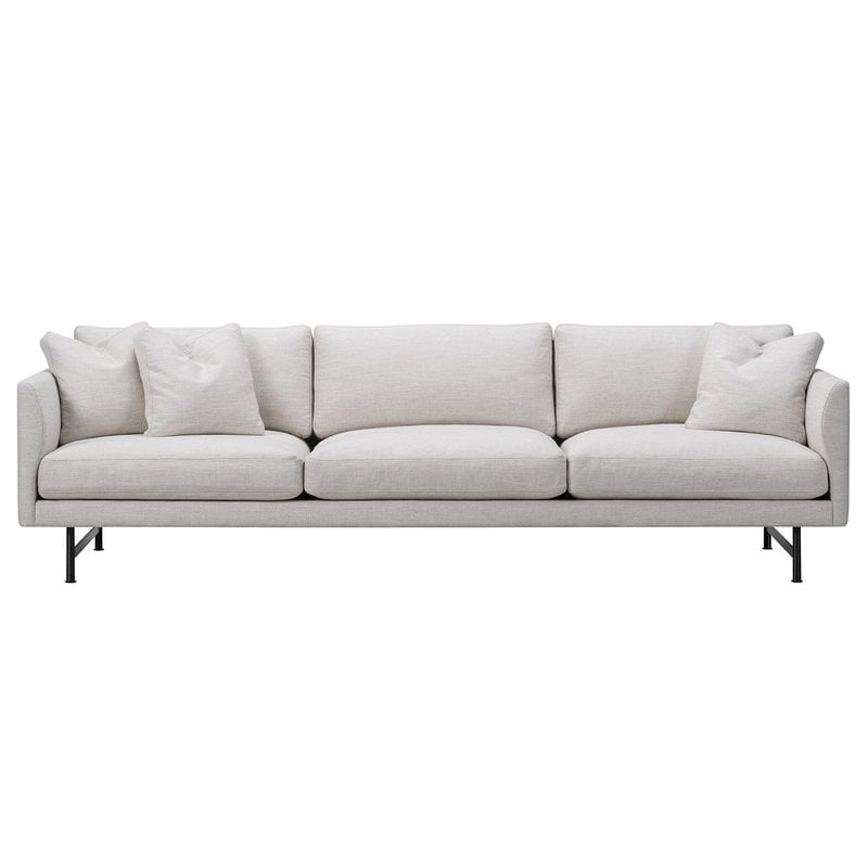 Calmo 80 sofa by Fredericia #3-seater, Ruskin 10 - black steel #