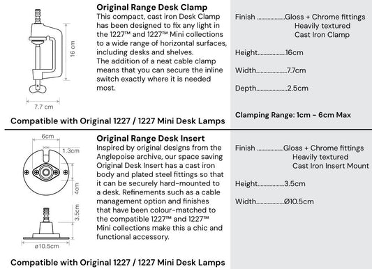 [Accessory] Original 1227 Desk/Mini Desk Lamp Additional Product