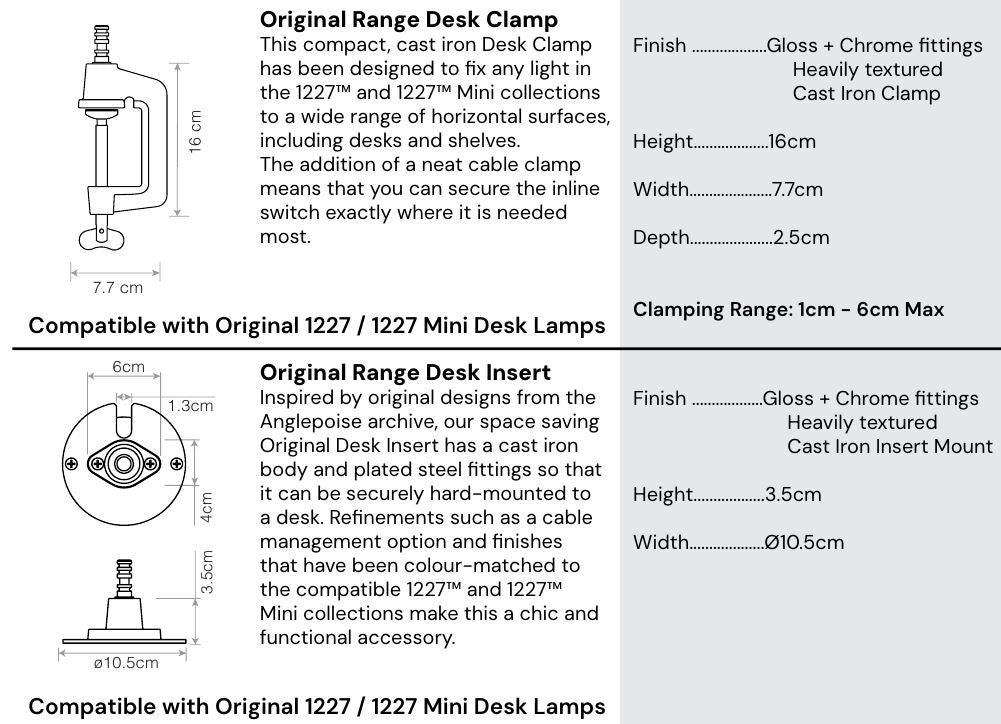 [Accessory] Original 1227 Desk/Mini Desk Lamp Additional Product