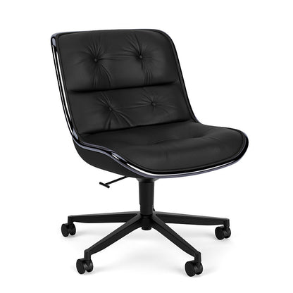 Pollock - leather office chair with 5-spoke base.