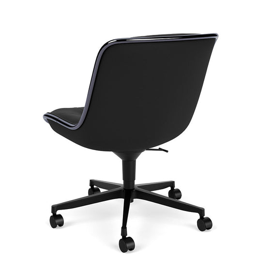 Pollock - leather office chair with 5-spoke base.
