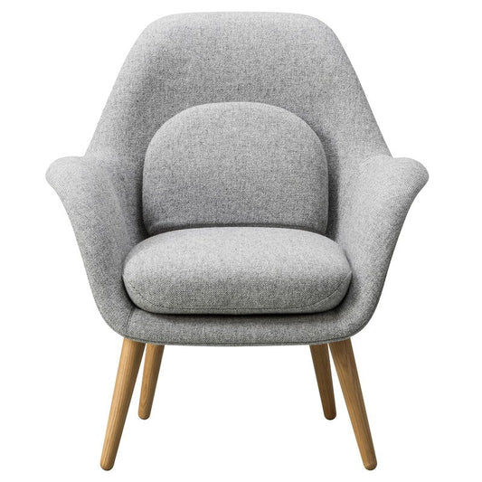 Swoon Lounge Petit armchair by Fredericia #Hallingdal 65 130 - oiled oak #