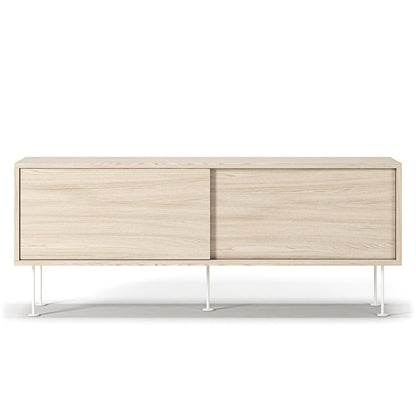 Decotique Vogue TV Bench With Legs 136 White Pigmented Oak/ White