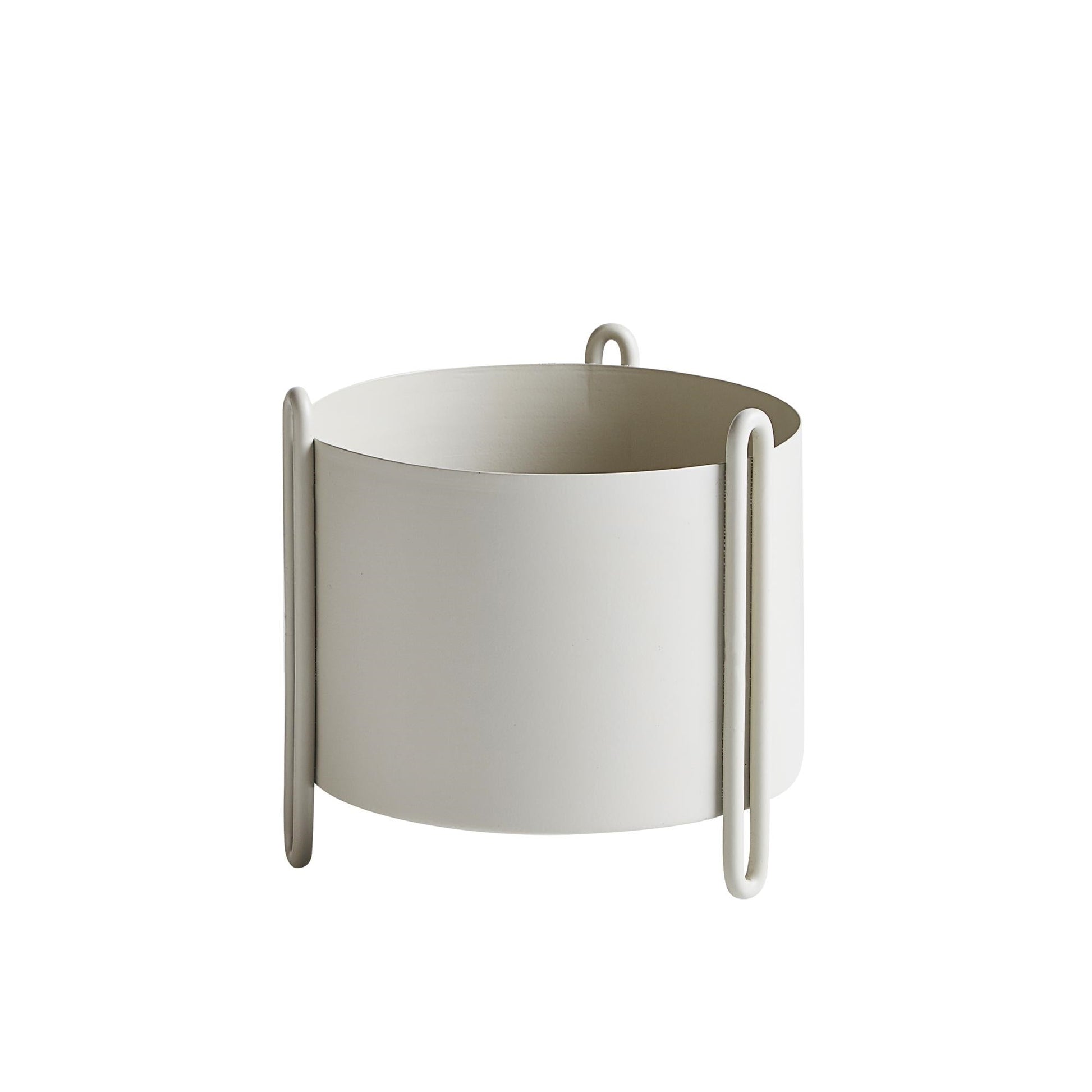 Pedestal Plant Pot Small by WOUD #Grey