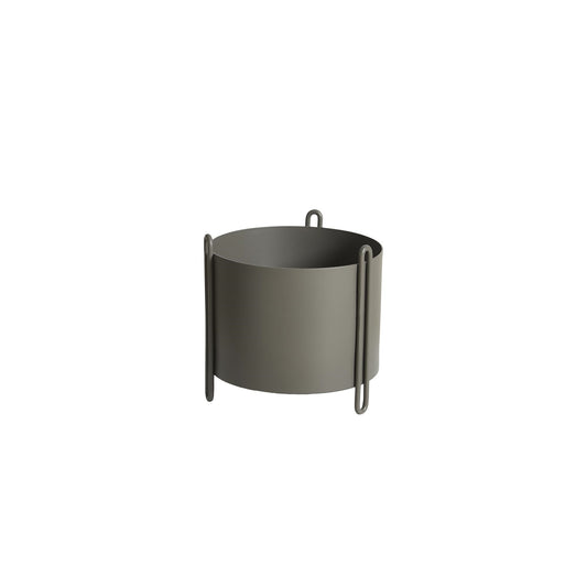 Pedestal Plant Pot Small by WOUD #Taupe