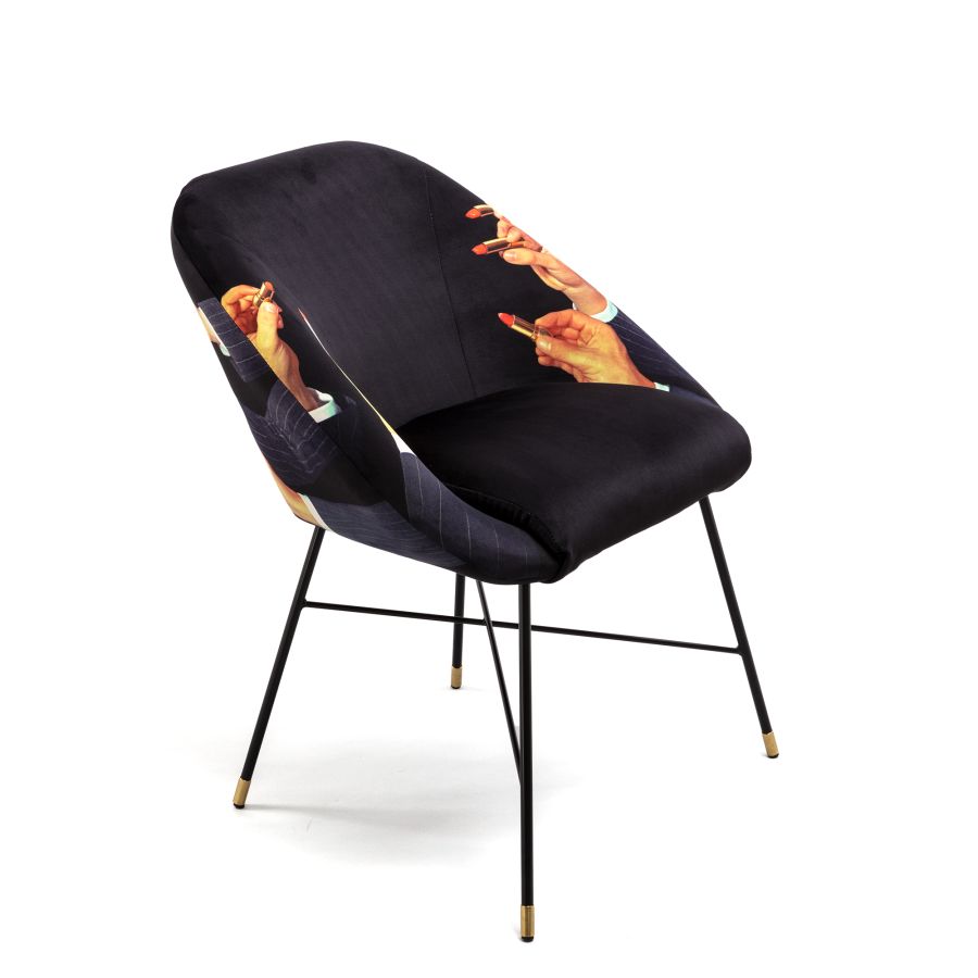 Lipsticks - Fabric Fully Upholstered Padded Chair