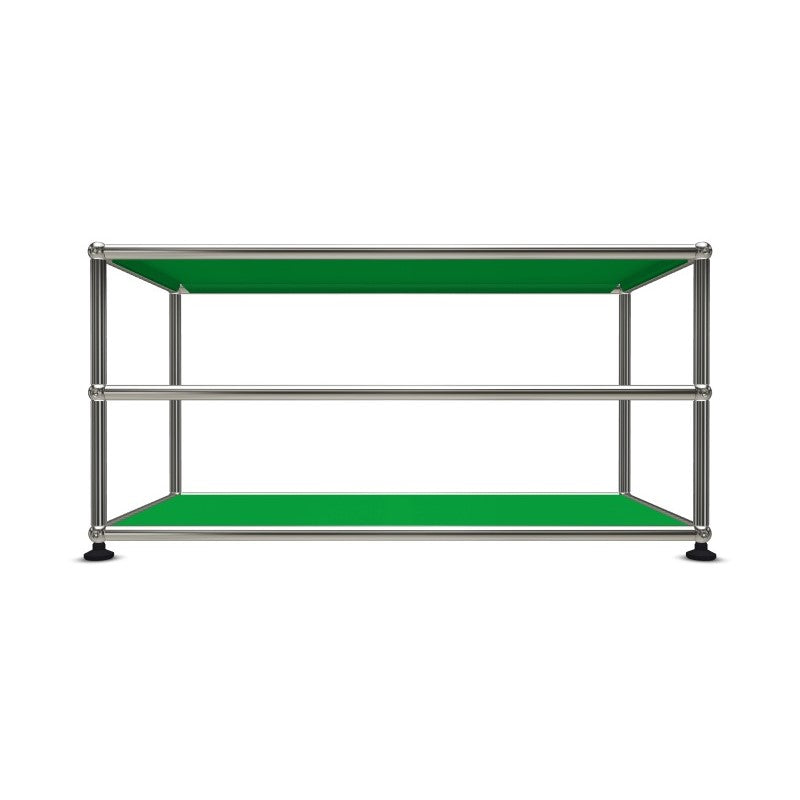 1x2 Modular Metal Sidetable with 2-1 pannels [W750XD350XH(175+175)] by Usm #USM Green