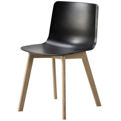 Pato chair by Fredericia #wood base, black - lacquered oak #