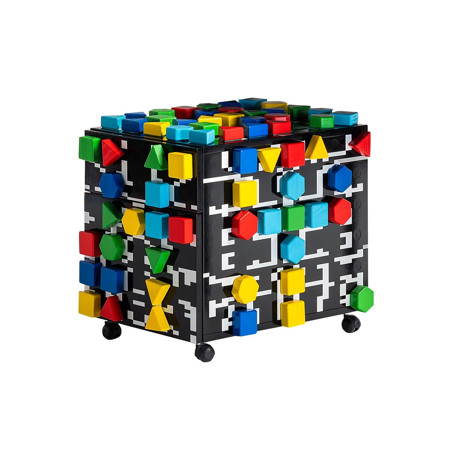 Wooden Office Drawer Unit With Castors Remix Vol. 6 Office Game by Bd Barcelona Design