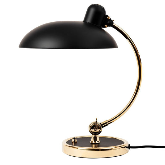 Kaiser Idell 6631-T Luxus table lamp by Fritz Hansen #matt black - brass #