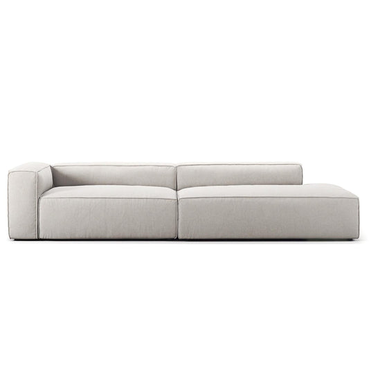 Decotique Grand 3-Seater Sofa Open End Right Moonwhite