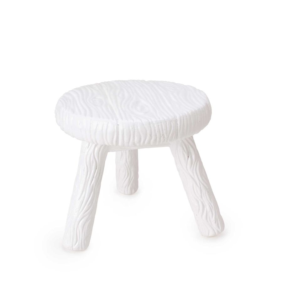 Fiberglass Side Table Milk Stool by Seletti #White