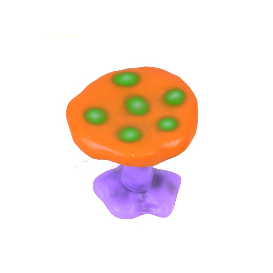 Round Fiberglass Stool Amanita by Seletti #Orange