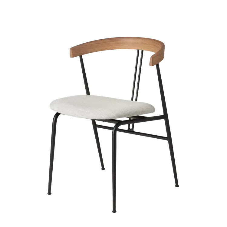VIOLIN DINING CHAIR - Seat Upholstered.