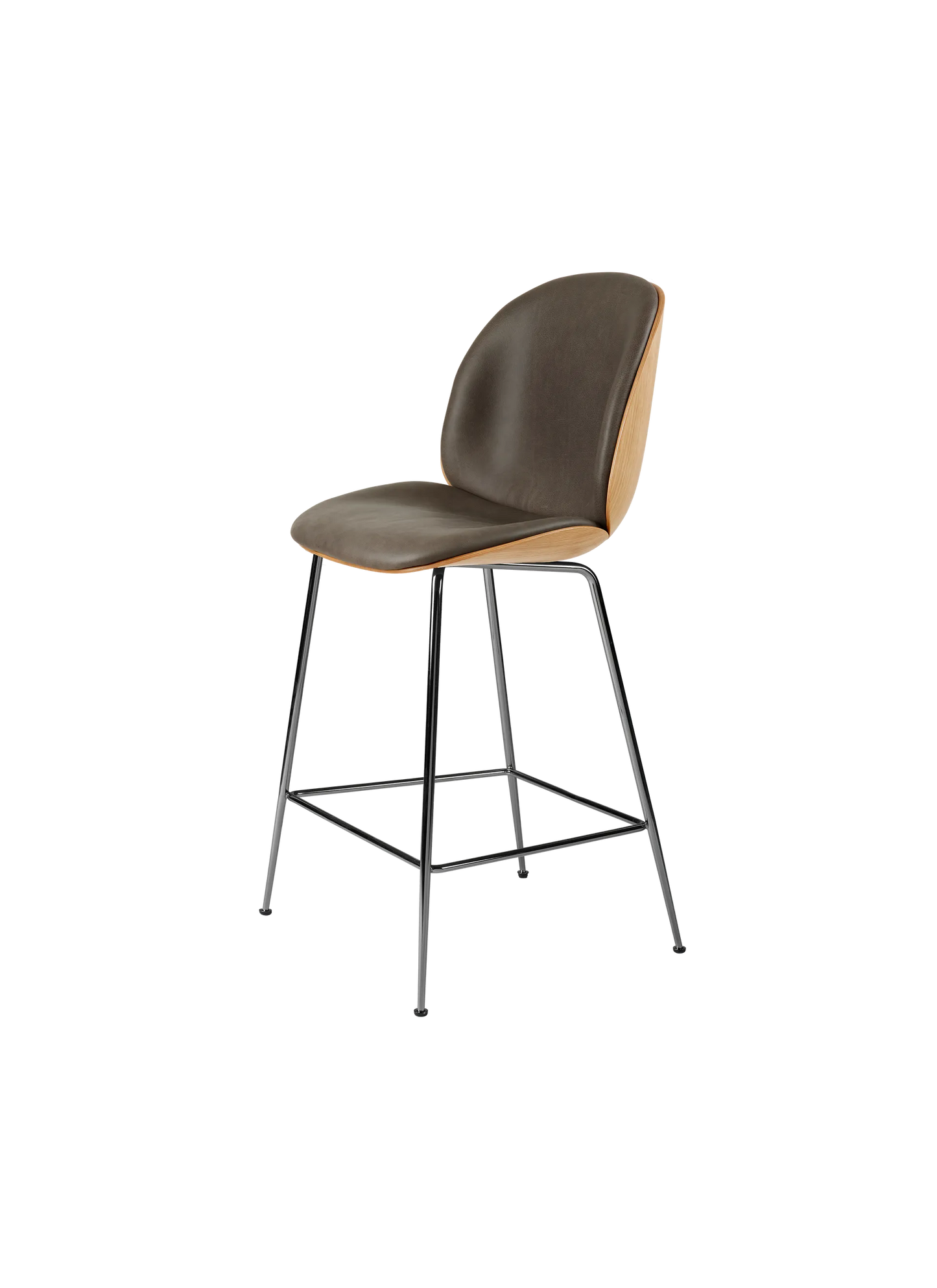 BEETLE COUNTER CHAIR - 3D Veneer - Front Upholstered.