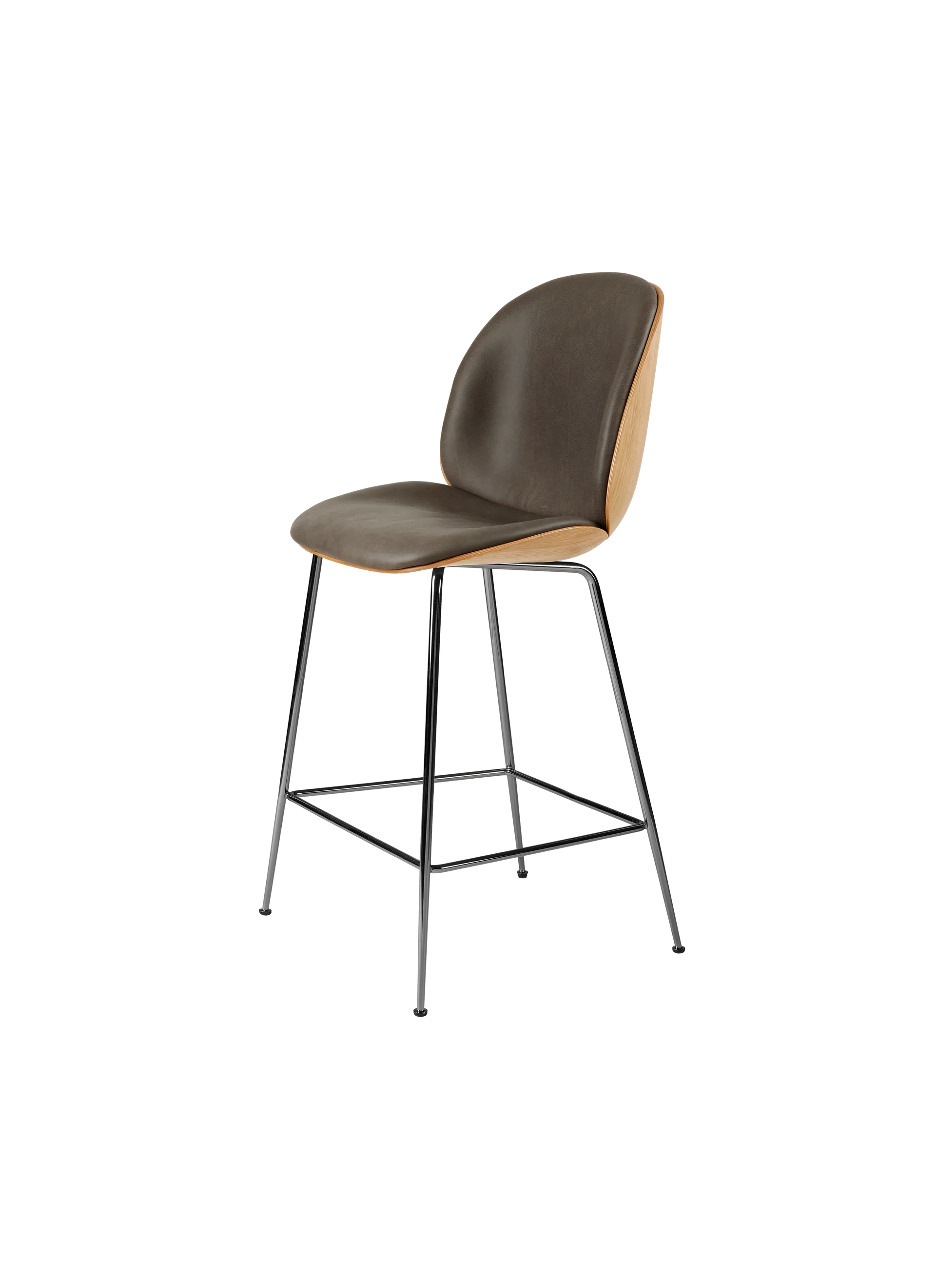 BEETLE COUNTER CHAIR - 3D Veneer - Front Upholstered.