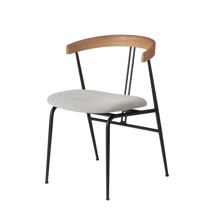 VIOLIN DINING CHAIR - Seat Upholstered.