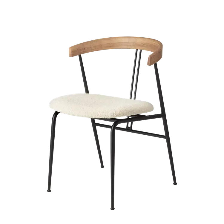 VIOLIN DINING CHAIR - Seat Upholstered.