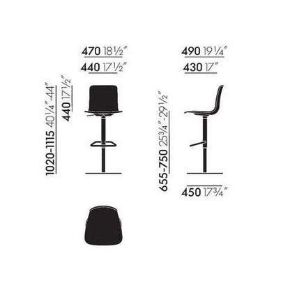 HAL RE Barstool (without seat upholstery).
